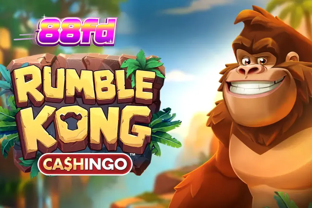 Rumble Kong CASHINGO سلاٹ گیم کا منظر